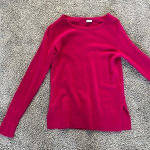 Bright pink halogen cashmere sweater